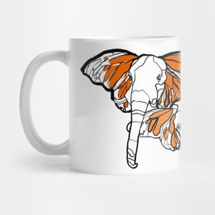 Single Line - Flying Elephants Mug